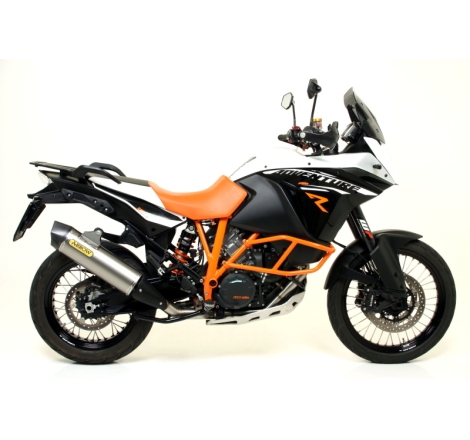 Marmitta Titanio Maxi Race-Tech Ktm 1190Adv.R'13-16 / 1050 Adv.'15-16 / 1290 Super Adv.'15-16 Ric.Arrow + Orig.Omol.