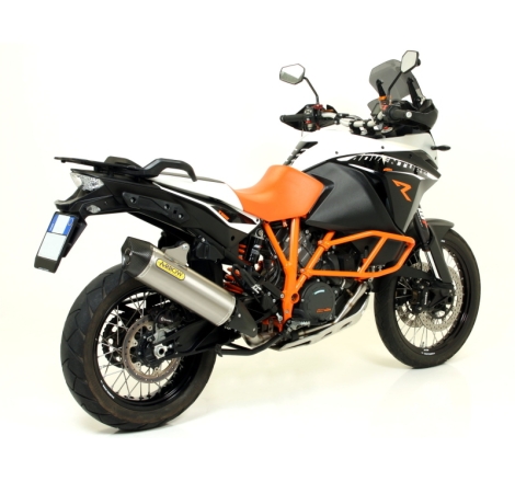 Marmitta Titanio Maxi Race-Tech Ktm 1190Adv.R'13-16 / 1050 Adv.'15-16 / 1290 Super Adv.'15-16 Ric.Arrow + Orig.Omol.