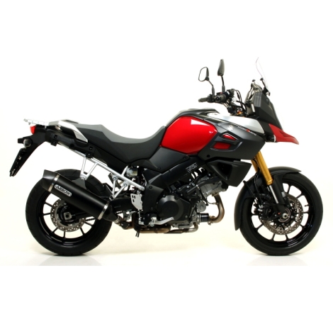 Marmitta Alluminio Maxi Race-Tech Suzukidl 1000 V-Strom'14 C/Fond.Carbonio Ric. Originale Omologata