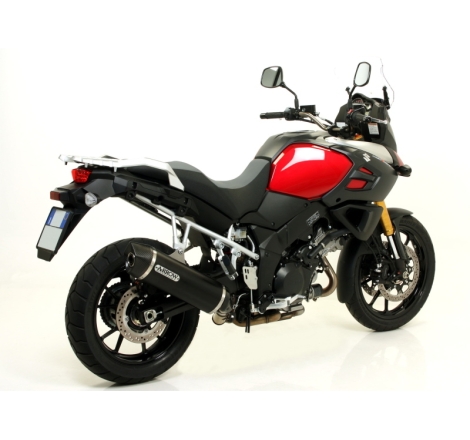 Marmitta Alluminio Maxi Race-Tech Suzukidl 1000 V-Strom'14 C/Fond.Carbonio Ric. Originale Omologata