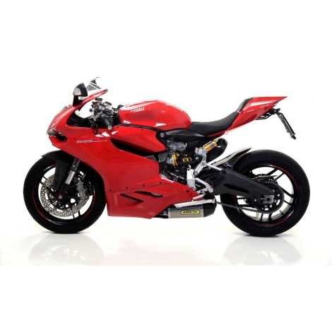 Marmitte Titanio Works Con Fond.Carby Dx+Sx Omologate + Raccordo 1:1 Ducati Panigale 899/1199/1199 S/1199 R'13/15