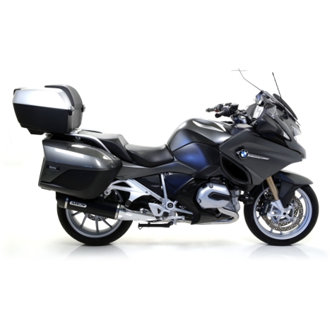 Marmitta Alluminio Maxi Race-Tech Dark Con Fond.Carby Bmw R1200Rt '15 Ric. Originale+Ric.Arrow Omologata