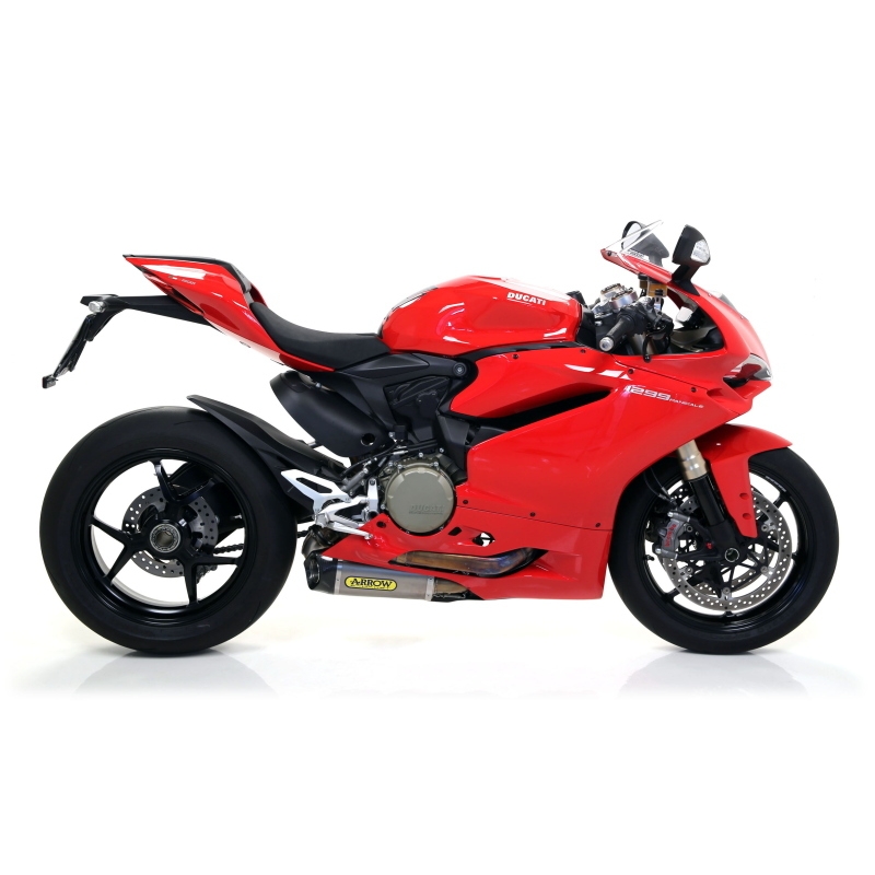 Marmitte Titanio Works Con Fond.Carby Dx+Sx Omologate + Raccordo 1:1 Ducati 1299Panigale '15