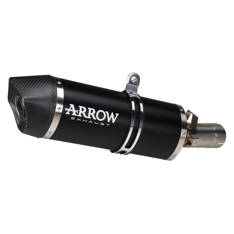 Marmitta Maxi Race-Tech Alluminio Dark Con Fond.Carby Bmw R 1200 R / Rs'15/16 Ric.Originale E Arrow Omologata