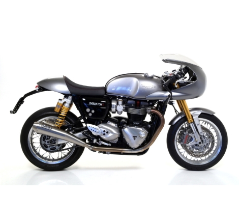 Marmitte Pro-Racing Inox Triumph Thruxton 1200/1200R '16 Dx+Sx Ric.Originale Omologate
