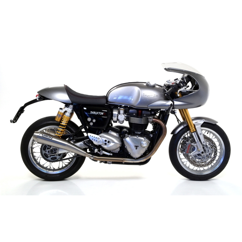 Marmitte Pro-Racing Inox Triumph Thruxton 1200/1200R '16 Dx+Sx Ric.Originale Omologate
