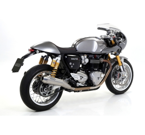 Marmitte Pro-Racing Inox Triumph Thruxton 1200/1200R '16 Dx+Sx Ric.Originale Omologate
