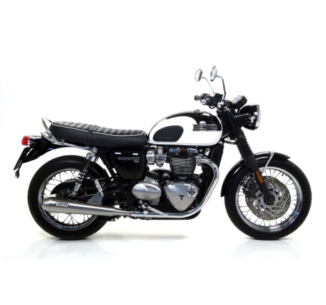 Marmitte Pro-Racing Inox Triumph Bonneville T120 '16 Dx+Sx Ric.Originale Omologate