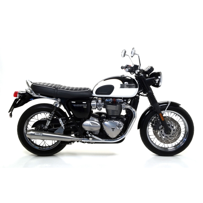 Marmitte Pro-Racing Inox Triumph Bonneville T120 '16 Dx+Sx Ric.Originale Omologate