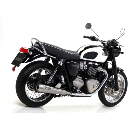 Marmitte Pro-Racing Inox Triumph Bonneville T120 '16 Dx+Sx Ric.Originale Omologate