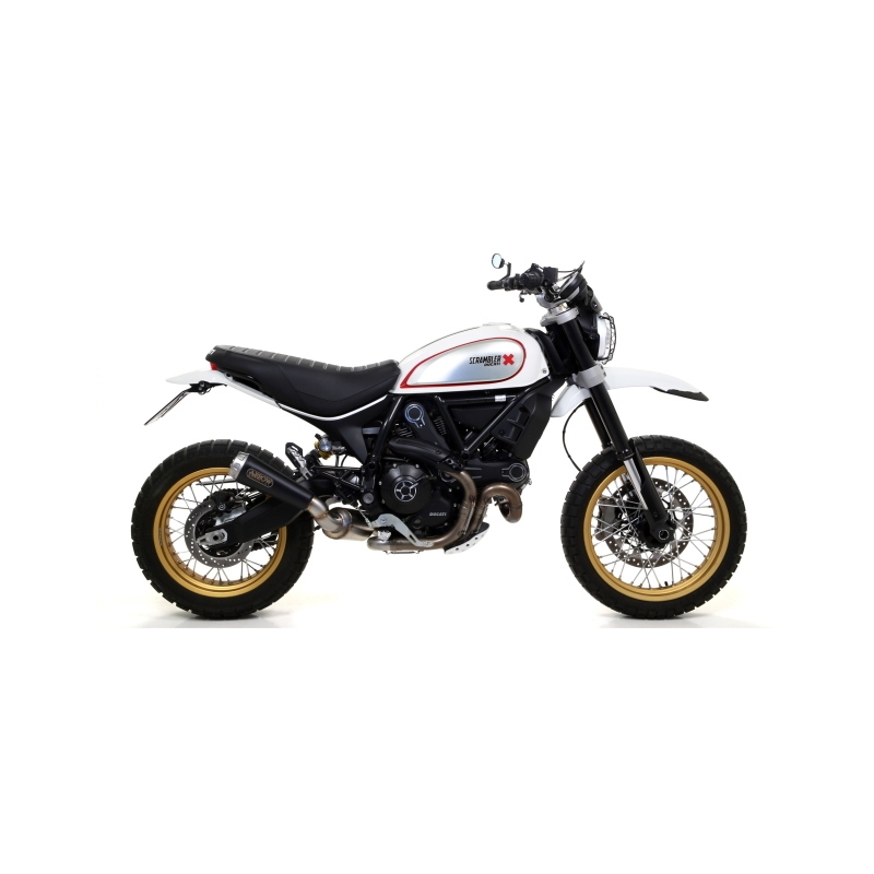 Marmitta Pro-Race Nichrom Dark Ducati Scrambler Desert Sled '17 Per Raccordi Arrow E Collettori Originali Omologata