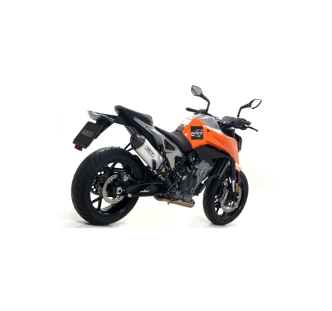 Marmitta Omologata Race-Tech Alluminio Raccordo Saldato Ktm Duke 790 '18 Con Fond.Carby Ric.Or.+Ric.Arrow