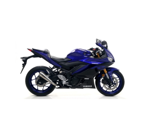 Marmitta Omologata Pro-Race Nichrom Con Raccordo Saldato Yamaha Yzf-R3 '19 Ric. Originale+Ric.Arrow