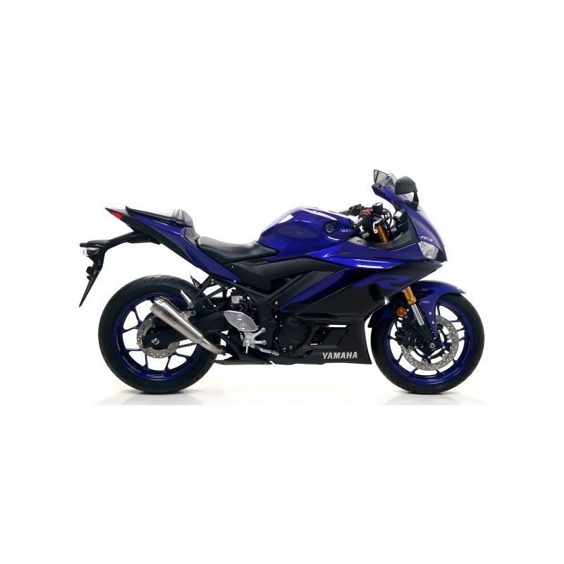 Marmitta Omologata Pro-Race Nichrom Con Raccordo Saldato Yamaha Yzf-R3 '19 Ric. Originale+Ric.Arrow