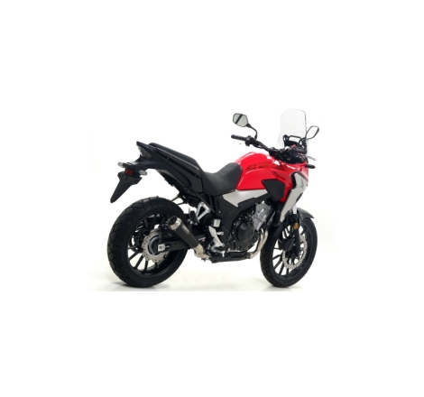 Marmitta Omologata Pro-Race Nichrom Darkraccordo Saldato Honda Cb 500X '19 Ric.Originale + Ric.Arrow