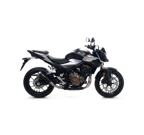 Marmitta Omologata Pro-Race Nichrom Darkraccordo Saldato Honda Cb 500F '19 Ric. Originale + Ric.Arrow