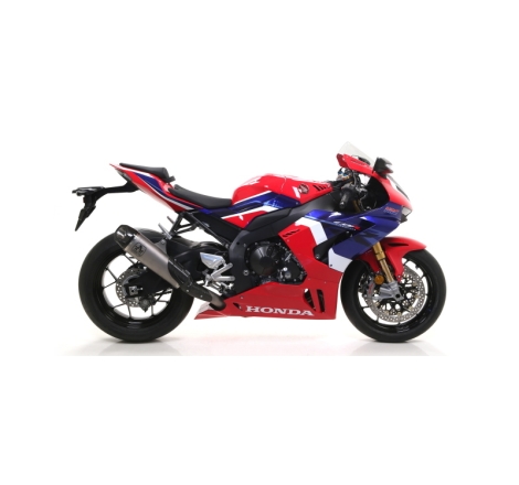 Marmitta Omologata Works Titanio Raccordo Saldato Honda Cbr 1000Rr-R '20 Con Fond.Carby Ric.Orig + Ric.Arrow