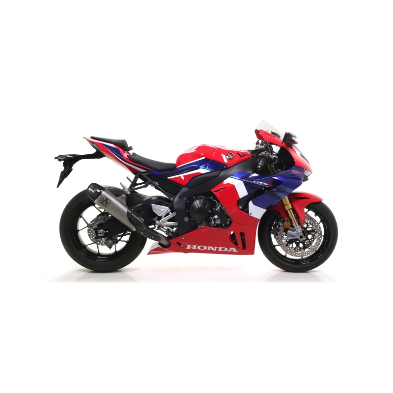 Marmitta Omologata Works Titanio Raccordo Saldato Honda Cbr 1000Rr-R '20 Con Fond.Carby Ric.Orig + Ric.Arrow