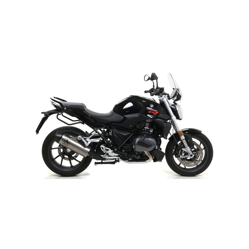 Marmitta Omologata Maxi Race Tech Titanio Raccordo Saldato Bmw R 1250R/Rs '19/20 Con Fond.Carby Ric.Originale