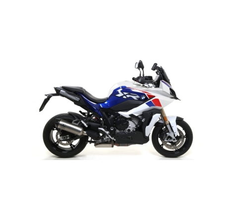 Marmitta Omologata Race Tech Titanio Raccordo Saldato Bmw S1000Xr '20 Con Fond.Carby Ric.Originale+Ric.Arrow