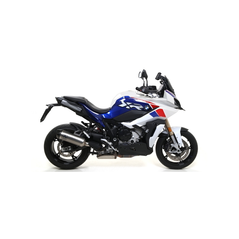Marmitta Omologata Race Tech Titanio Raccordo Saldato Bmw S1000Xr '20 Con Fond.Carby Ric.Originale+Ric.Arrow