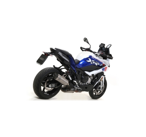 Marmitta Omologata Race Tech Titanio Raccordo Saldato Bmw S1000Xr '20 Con Fond.Carby Ric.Originale+Ric.Arrow