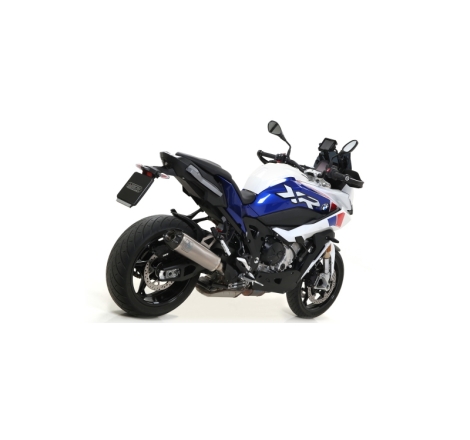 Marmitta Omologata Works Titanio Raccordo Saldato Bmw S1000Xr '20 Con Fond.Carby Ric.Originale+Ric.Arrow