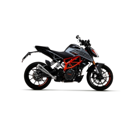 Marmitta Omologata Pro-Race Nichrom Raccordo Saldato Ktm Duke 125/390 '21 Ric.Originale