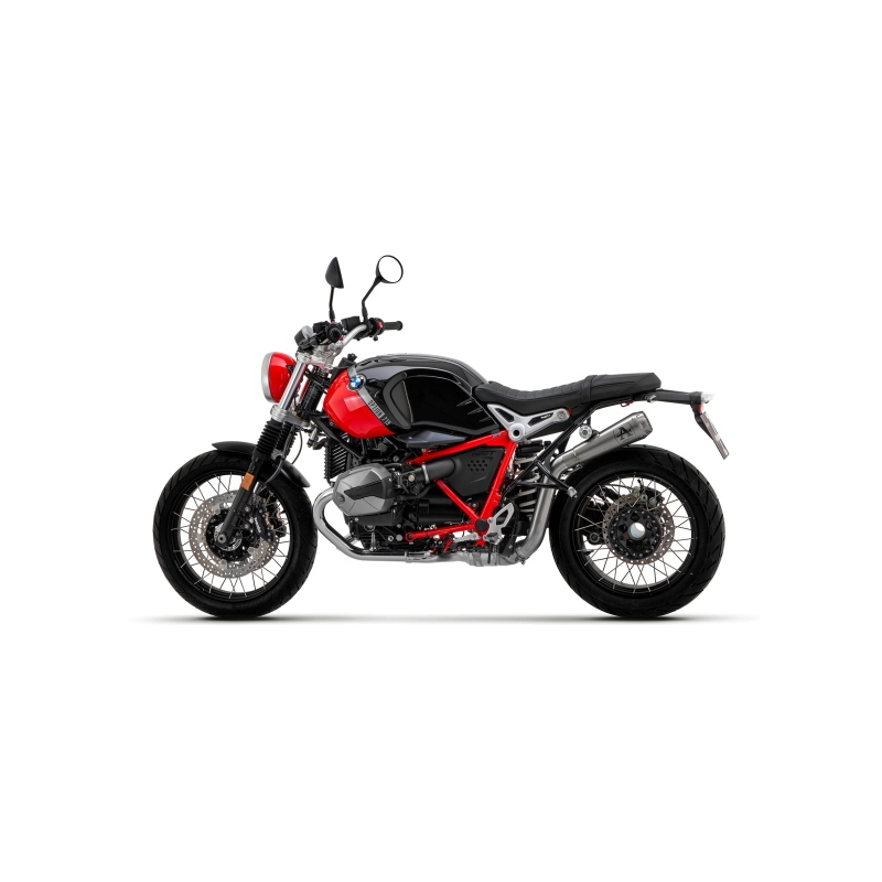 Kit Omologato Raccordo Inox + Marmitta Pro Race Titanio Bmw R Nine T Scrambler '21/22 Ric.Originale + Ric.Arrow