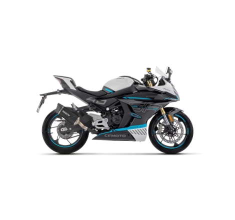 Marmitta Omologata Indy Race Evo Alluminio Dark Cf Moto 450Nx/Sr '23 Con Fond.Carby Ric.Originale+Ric.Arrow