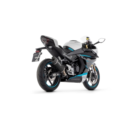 Marmitta Omologata Indy Race Evo Alluminio Dark Cf Moto 450Nx/Sr '23 Con Fond.Carby Ric.Originale+Ric.Arrow