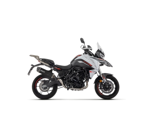 Marmitta Omologata Indy Race Evo Alluminio Dark Benelli Trk 702/702X '23 Con Fond.Carby Ric.Originale