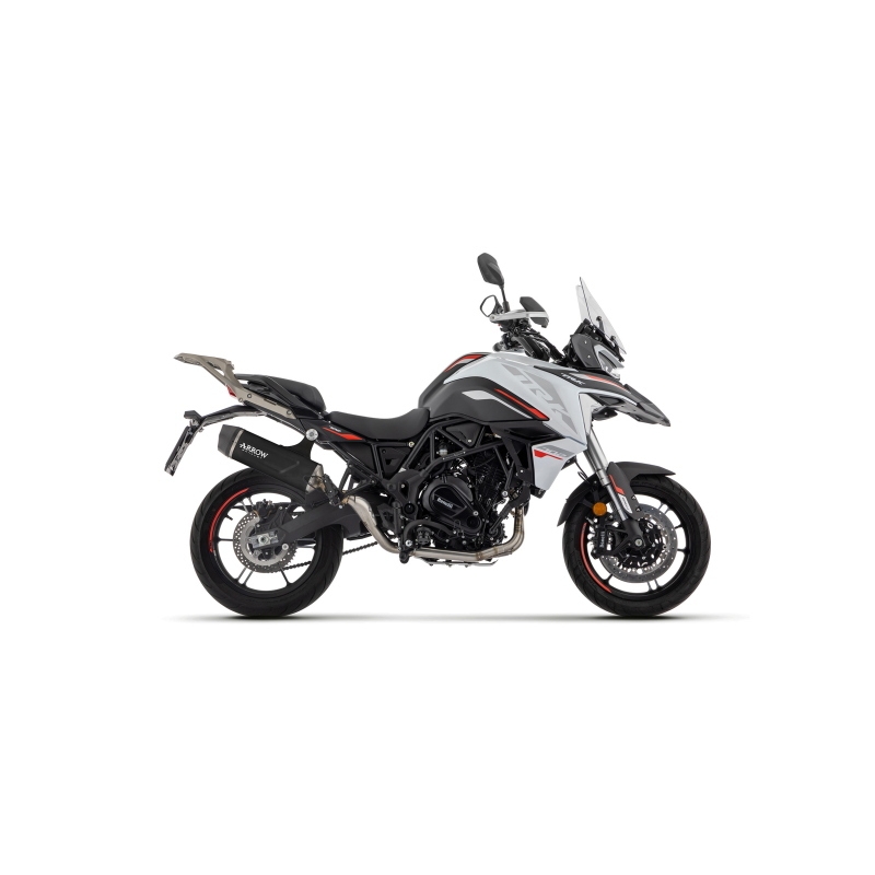 Marmitta Omologata Indy Race Evo Alluminio Dark Benelli Trk 702/702X '23 Con Fond.Carby Ric.Originale