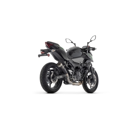 Marmitta Omologata Pro-Race "Dark" Racc.Sald. Kawasaki Z500/Ninja 500 E5+'24 Ric. Originale + Ric. Arrow