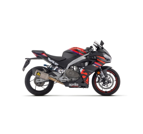 Kit Completo Omologato Collettori Inox + Silenziatore Pista Titanio Racc.Saldato Aprilia Rs457 E5+ 2024