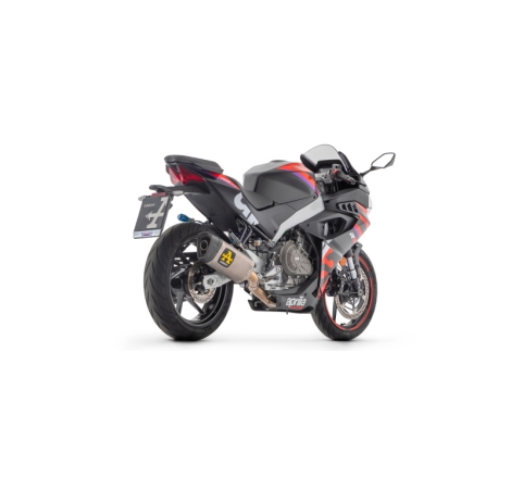 Kit Completo Omologato Collettori Inox + Silenziatore Pista Titanio Racc.Saldato Aprilia Rs457 E5+ 2024