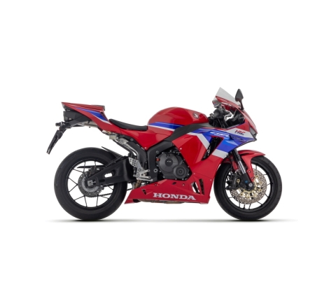 Kit Raccordo Inox + Terminale Omologato Indy Race Titanio Honda Cbr 600Rr 2024 Con Fond.Carby