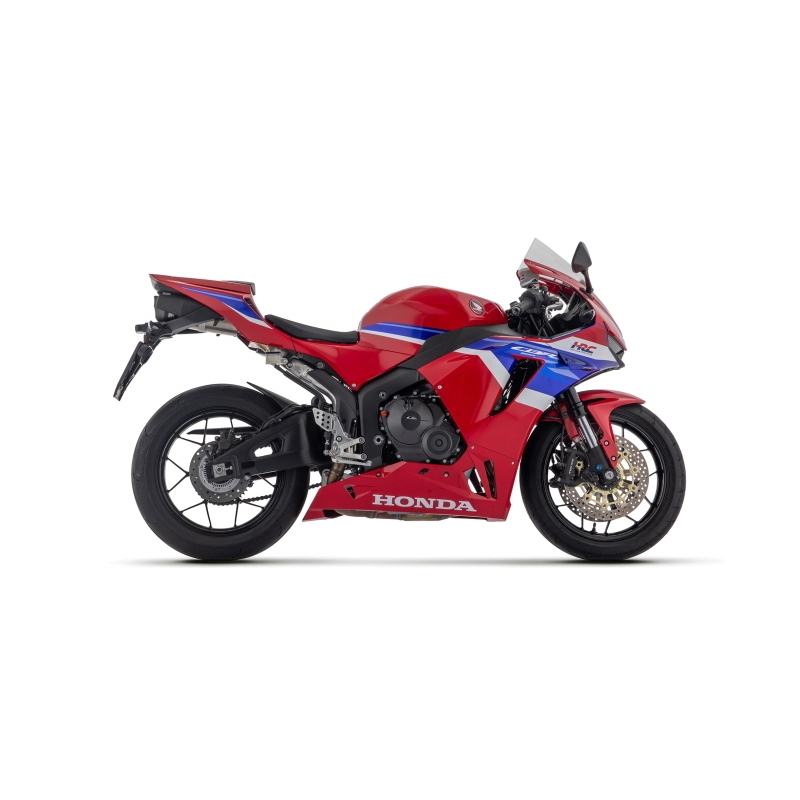 Kit Raccordo Inox + Terminale Omologato Indy Race Titanio Honda Cbr 600Rr 2024 Con Fond.Carby