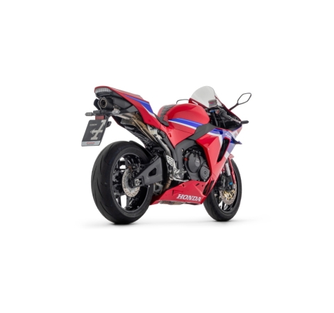 Kit Raccordo Inox + Terminale Omologato Indy Race Titanio Honda Cbr 600Rr 2024 Con Fond.Carby