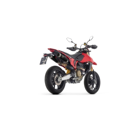 Silenziatori Omologati Pro-Race Nichrom Dark Con Raccordi Saldati (Dx+Sx) Per Ducati Hypermotard 698 Mono / Rve E5+ 2024