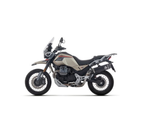 Silenziatore Indy Race In Alluminio "Dark" Per Motoguzzi V85 Tt 2024 / E5+ 2025