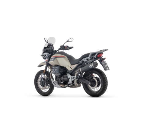 Silenziatore Indy Race In Alluminio "Dark" Per Motoguzzi V85 Tt 2024 / E5+ 2025