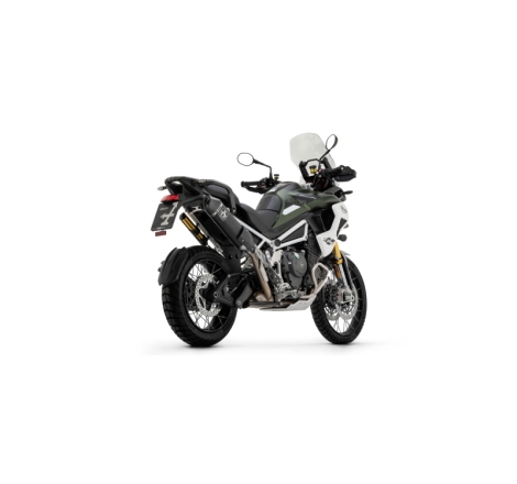 Marmitta Racing Veloce Alluminio Dark Triumph Tiger 1200 '22 Con Fond.Carby Ric.Originale
