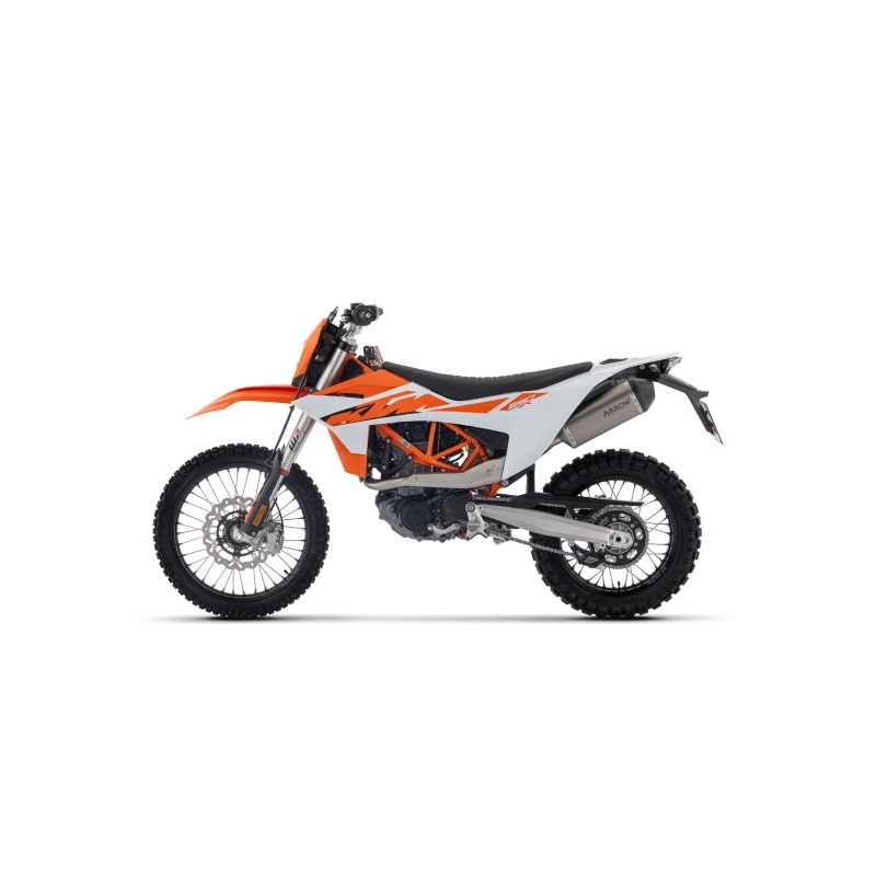 Kit Completo No Legal Coll. Inox. Racing + Sil. Explorer In Titanio Con Fondello Carby Ktm 690 Enduro R / 690 Smc R E5+ '25/'26