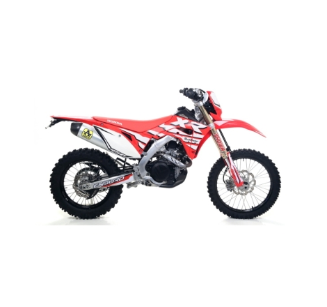 Marmitta Omologata Race Tech Alluminio Raccordo Saldato Honda Crf 450L '19 Con Fond.Carby Ricambio Originale