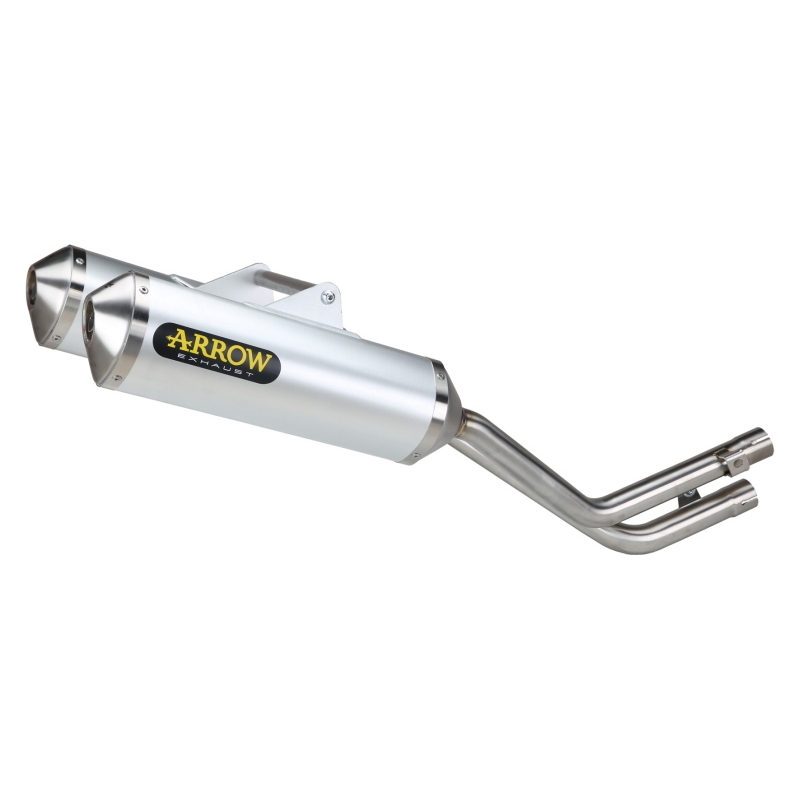 Marmitte Alluminio Thunder Honda Fmx 650'05-06 Dx+Sx Ric.Originale + Ric.Arrow Omologate Eec