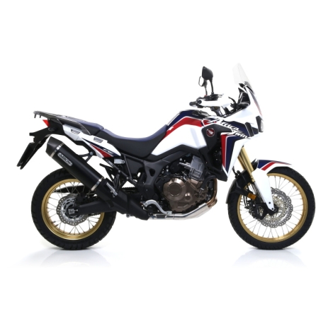 Marmitta Maxi Race Tech Alluminio Dark Honda Crf 1000 L Africa Twin'16 C/Fond. Carby Omologata