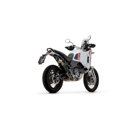 Marmitta Omologata Indy Race Alluminio Dark Raccordo Saldato Ducati Desertx 950'22 Ric.Originale + Ric.Arrow