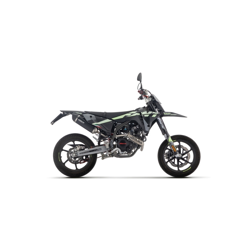 Silenziatore Icon In Alluminio "Dark" Per Fantic Xef 125 E5+ 2025