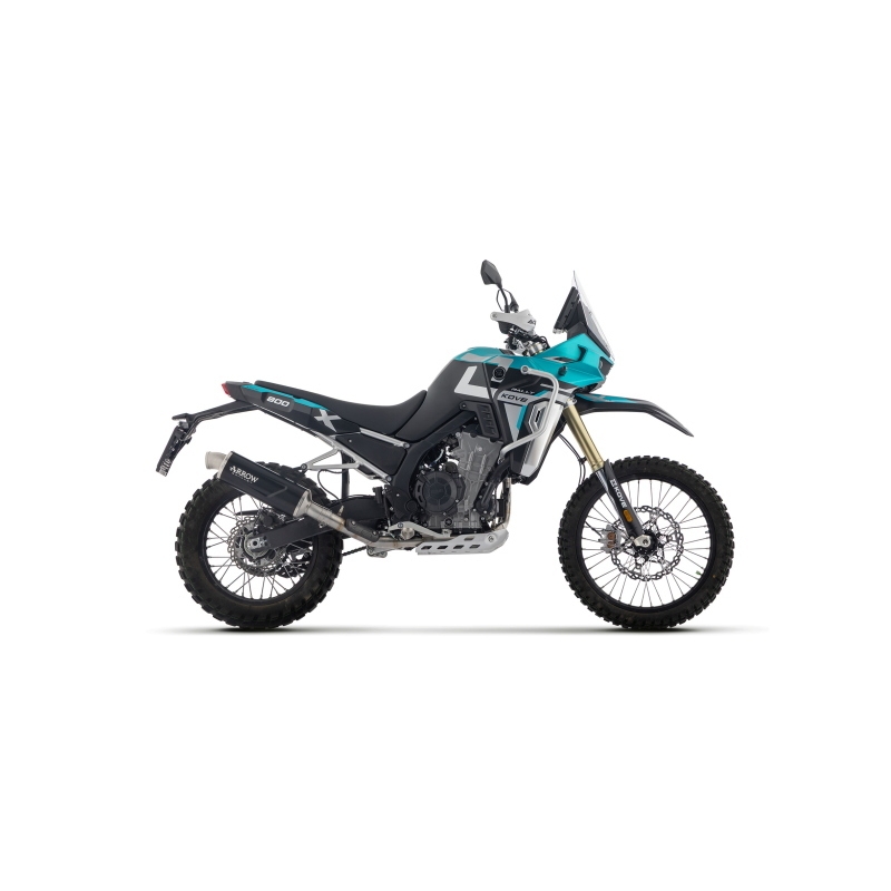 Silenziatore Indy Race Evo In Alluminio "Dark" Per Kove 800X Pro / 800 Rally E5+ 2025